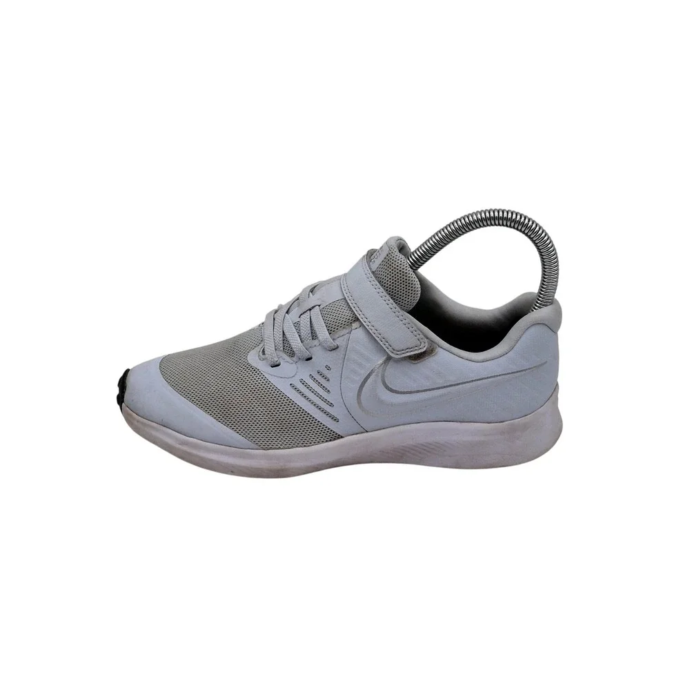 Nike Star Runner‎ 2 Shoes Youth Size 3Y White Gray Running Sneakers AT1801-401